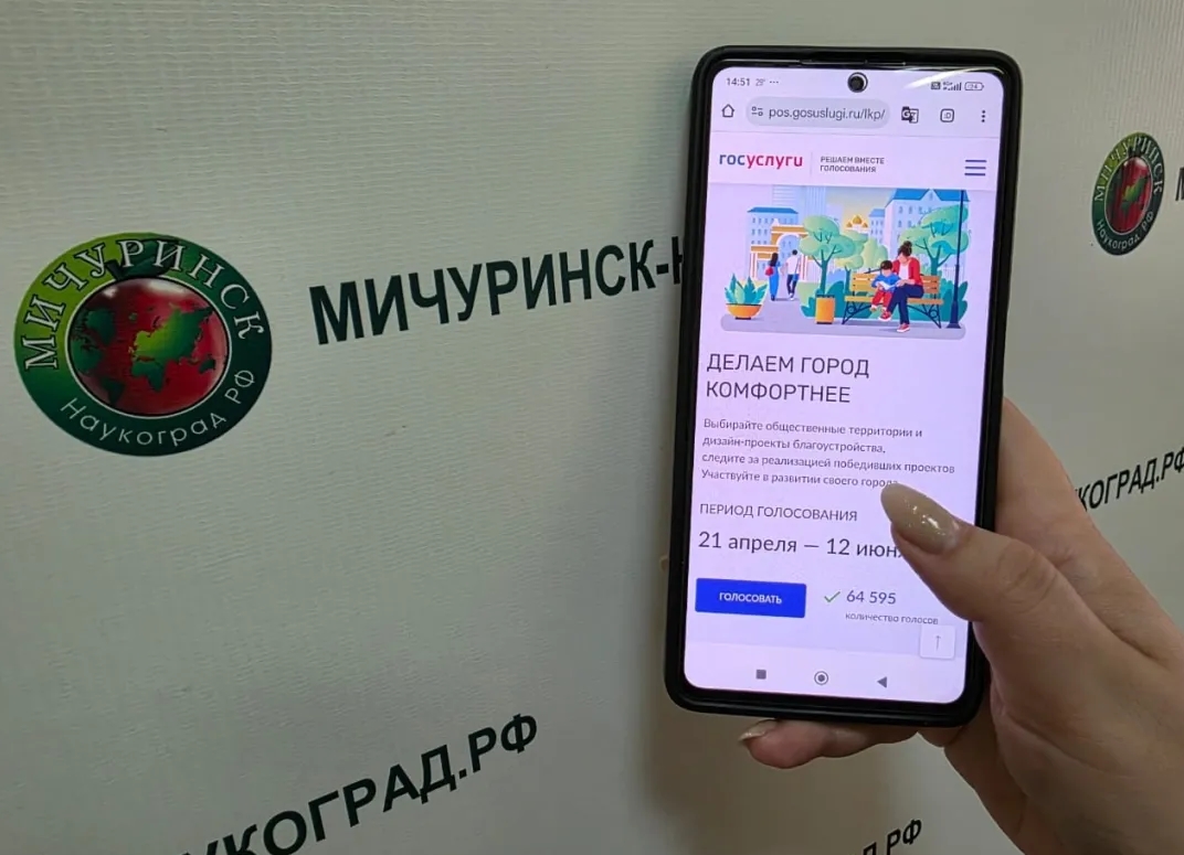 Более 12 тысяч человек проголосовали за объекты благоустройства в Мичуринске.
