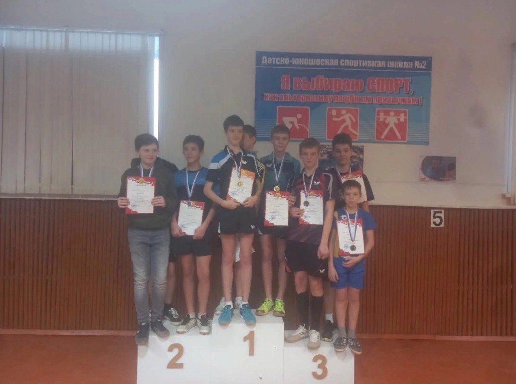 Мичуринцы завоевали призовые места на соревнованиях по настольному теннису.